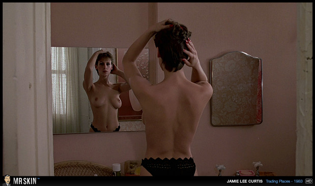 Jamie Lee Curtis topless mirror shot
